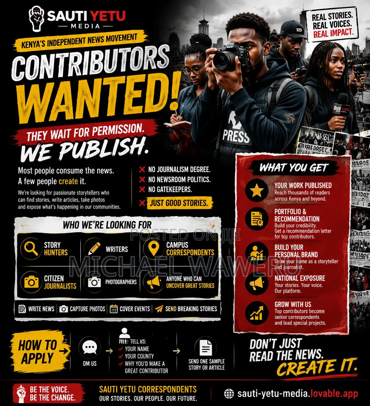 Contributors Needed