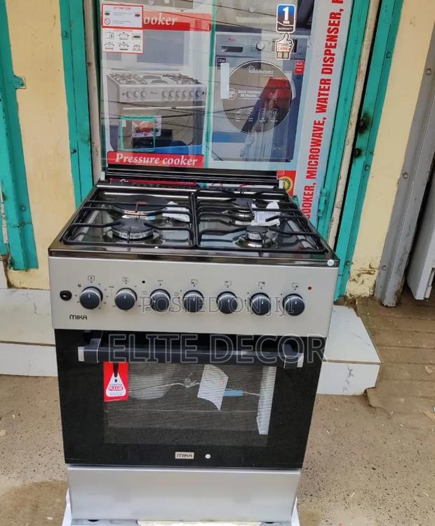 Mika 60×60 Standing Cooker – 3 Gas Pool Jet Burners + 1 Electric - thumbnail 2