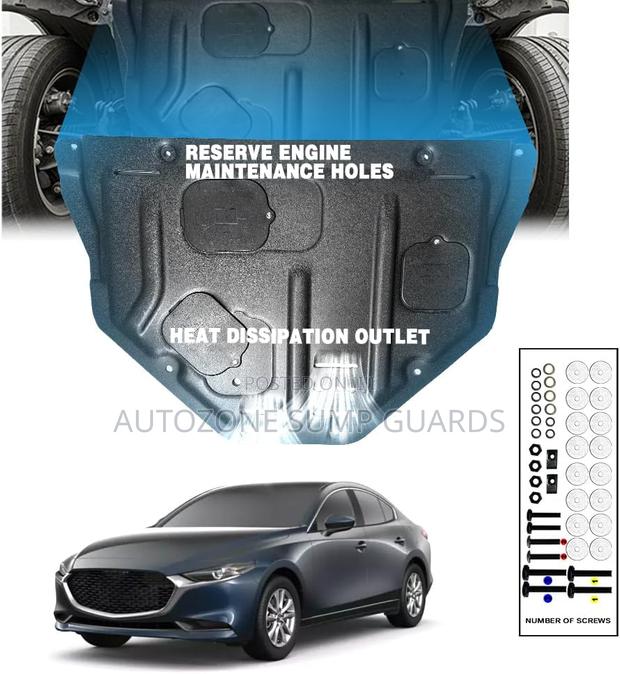 Front Engine Splash Shield Fit for Mazda3 2014-2019 - thumbnail 3