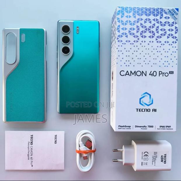 New Tecno Camon 40 Pro 5G 256 GB Black - thumbnail 9