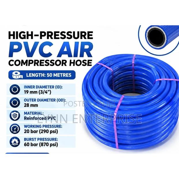 Premier High Pressure PVC AIR Compressor Hose Pipe 50m - thumbnail 2