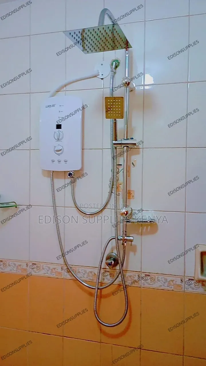 Rainshower Water Heater Lirlee Pump Instant Shower Tankless Overhead