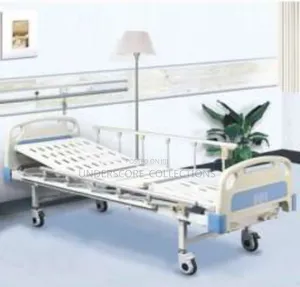 Two-Crank Manual Medical Bed Featuring Folding Side Rails