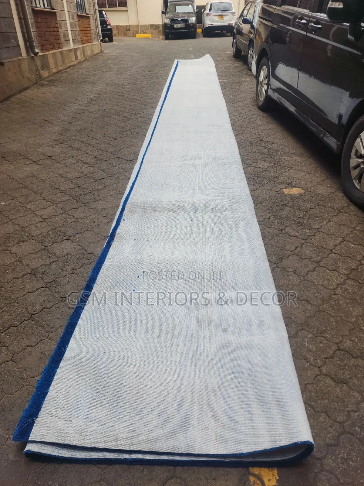 Wall to Wall Office Carpets in Blue Colours Unsinstalled