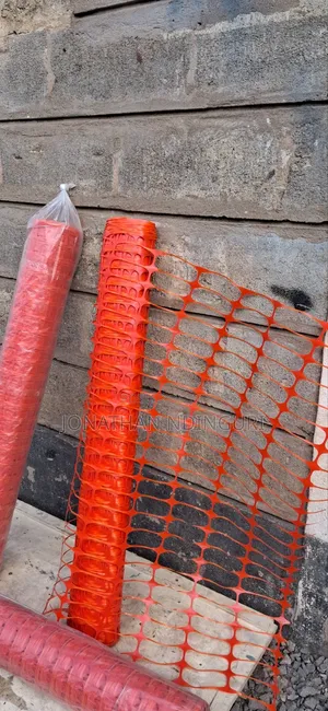 High-Visibility Orange Safety Fence