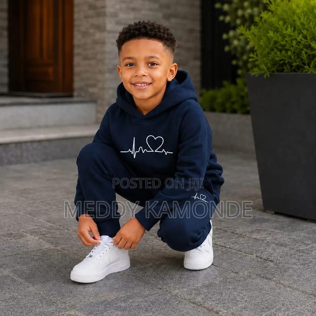 Unisex Kids Black Tracksuit - thumbnail 3