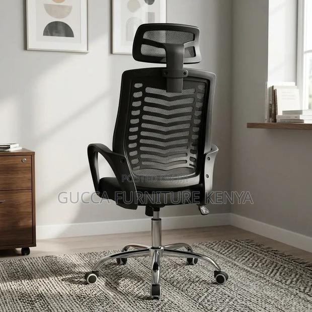 Adjustable Home Headrest Mesh Chair. - thumbnail 6