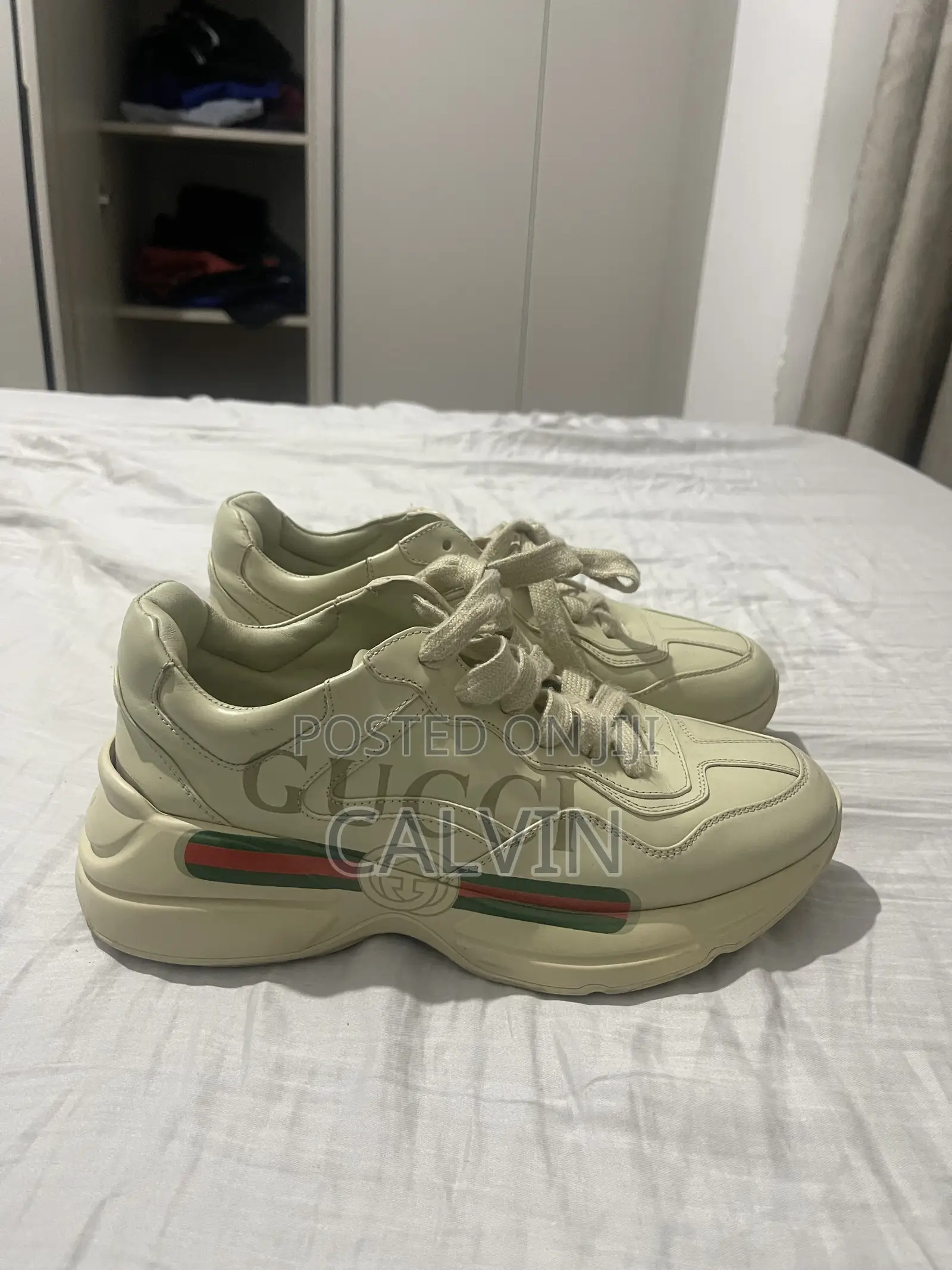 GUCCI, Rhyton Logo-Print Sneakers