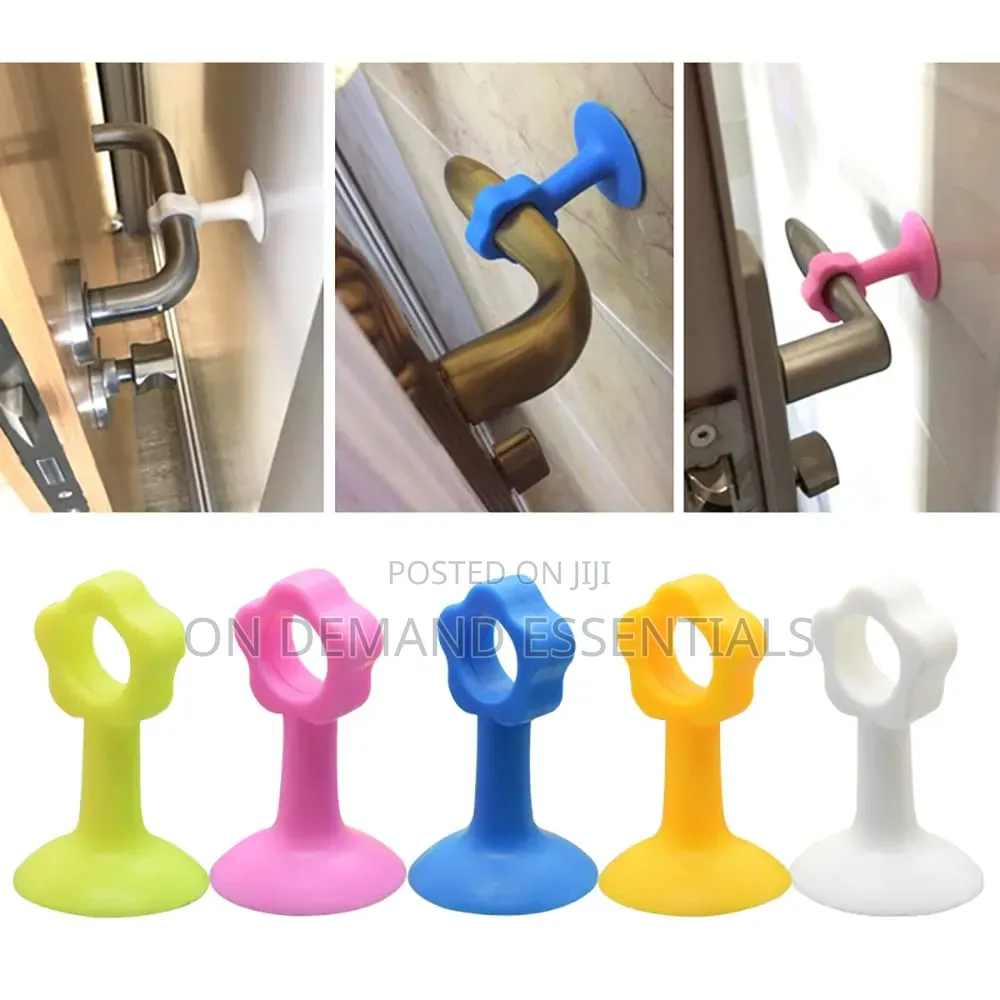 Silicone Door Handle Knob Crash Pad Wall Bumper Guard Stopper