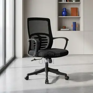Office Chair; Ergonomic Medium-Back Office Chair