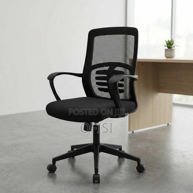 Office Chair; Ergonomic Medium-Back Office Chair - thumbnail 2