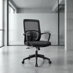 Office Chair; Ergonomic Medium-Back Office Chair