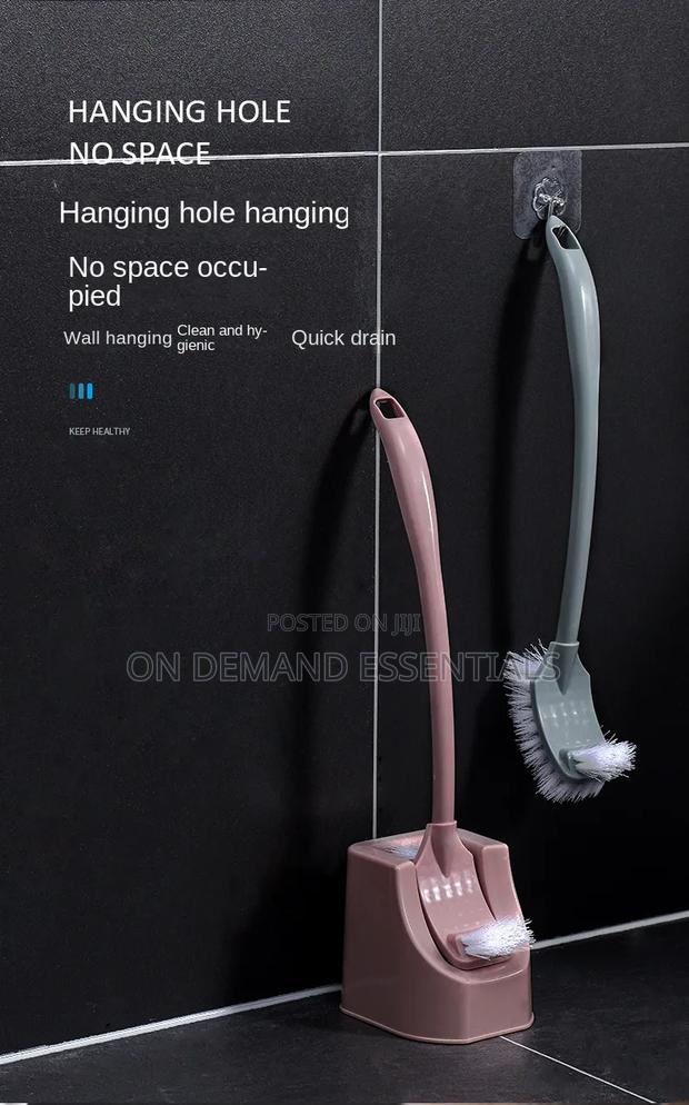 Toilet No Dead Corner Toilet Brush Set - thumbnail 3