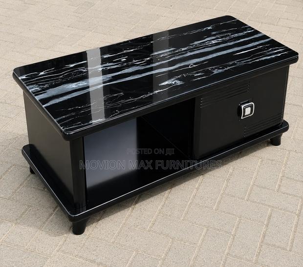 Black Top Glass Coffee Table - thumbnail 2