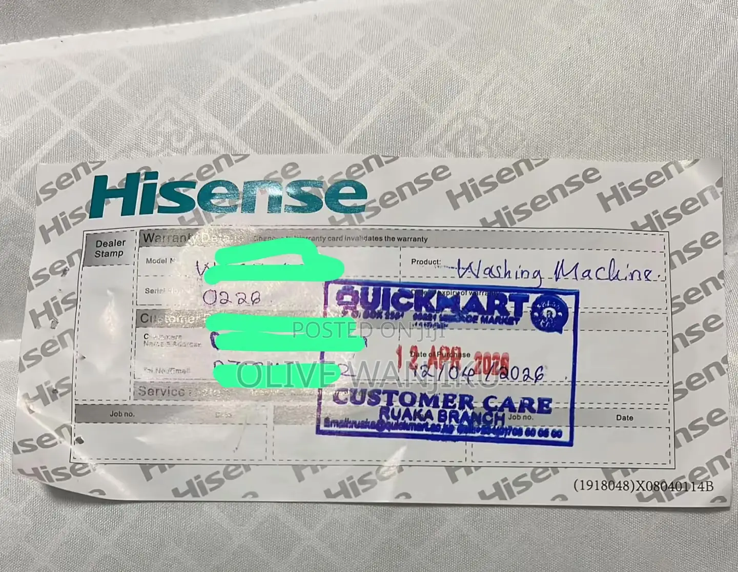 Hisense Washing Machine Wash/Dryer 10.5/6kg Front Load With Wifi