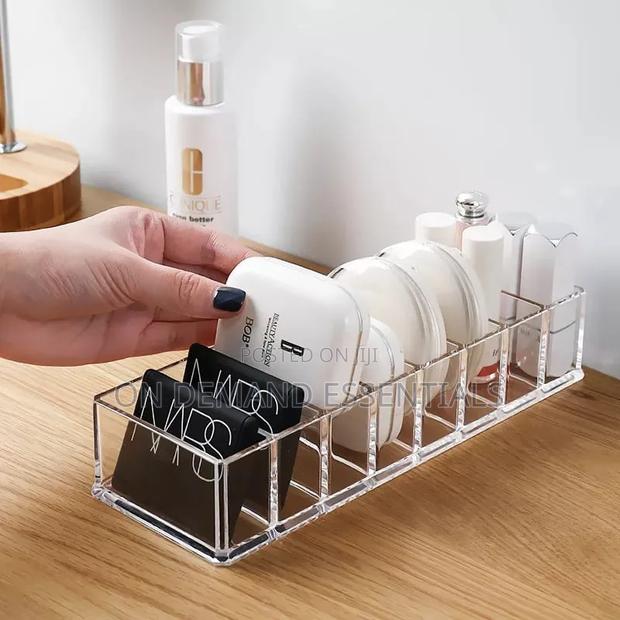 8 Grid Acrylic Makeup Storage Box Eyeshadow Drawer Organizer - thumbnail 2