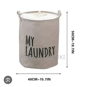 Canvas Foldable Laundry Basket