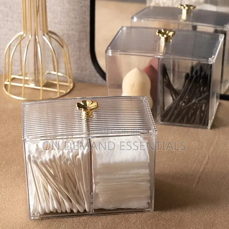 Acrylic Cotton Swabs Cosmetic Storage Box