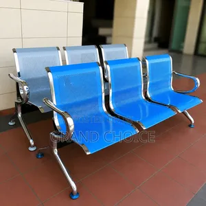 4 Seater Airport Waiting Bench | Heavy Duty Metal Reception Chair