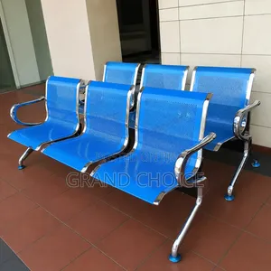 4 Seater Airport Waiting Bench | Heavy Duty Metal Reception Chair