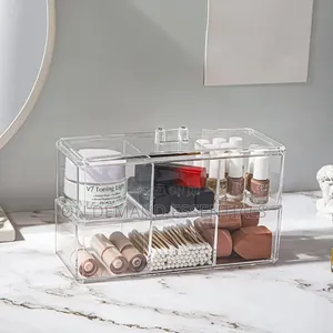Transparent Cosmetic Storage Box Makeup Organizer