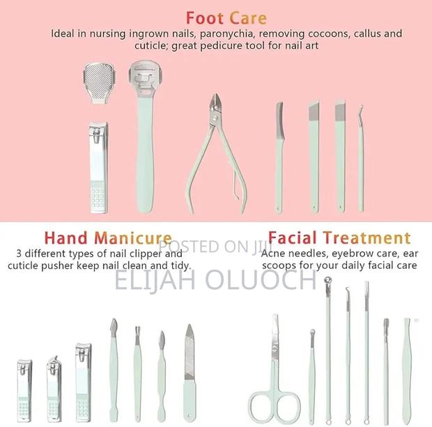 22pcs Grooming Manicure Nail Care Set* - thumbnail 4