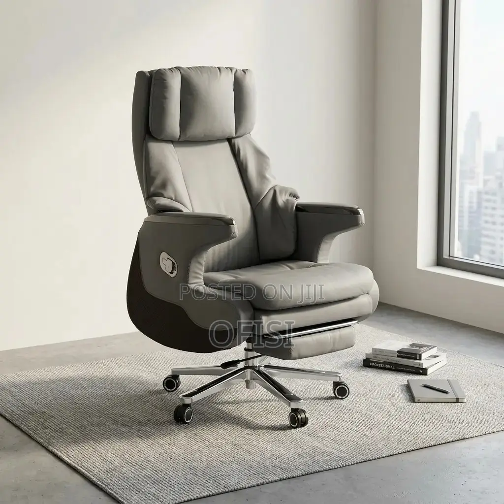 Office Chair; Ceo Recliner Genuine Leather Office Chair