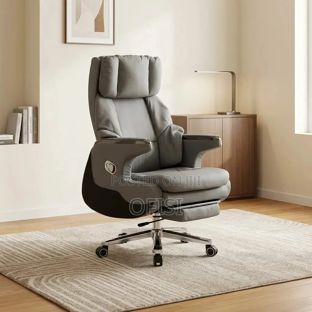 Office Chair; Ceo Recliner Genuine Leather Office Chair