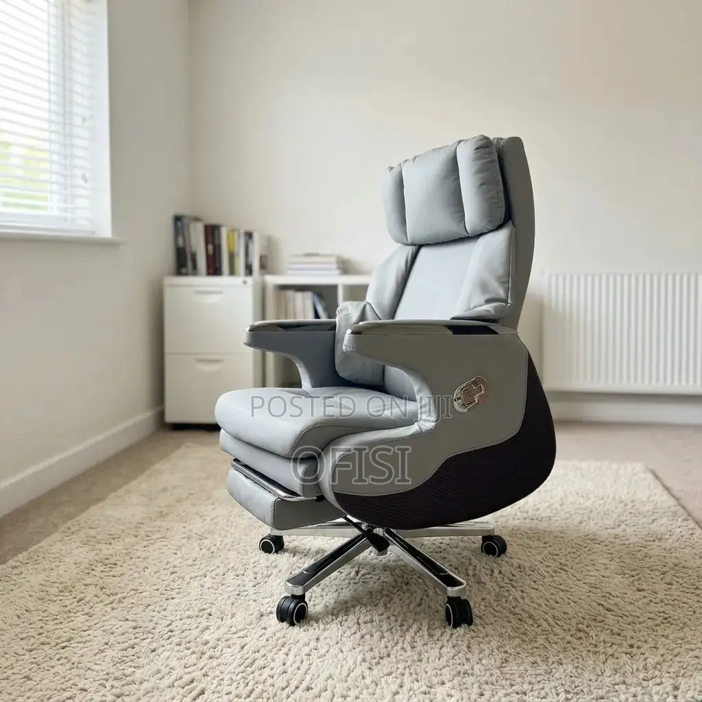 Office Chair; Ceo Recliner Genuine Leather Office Chair