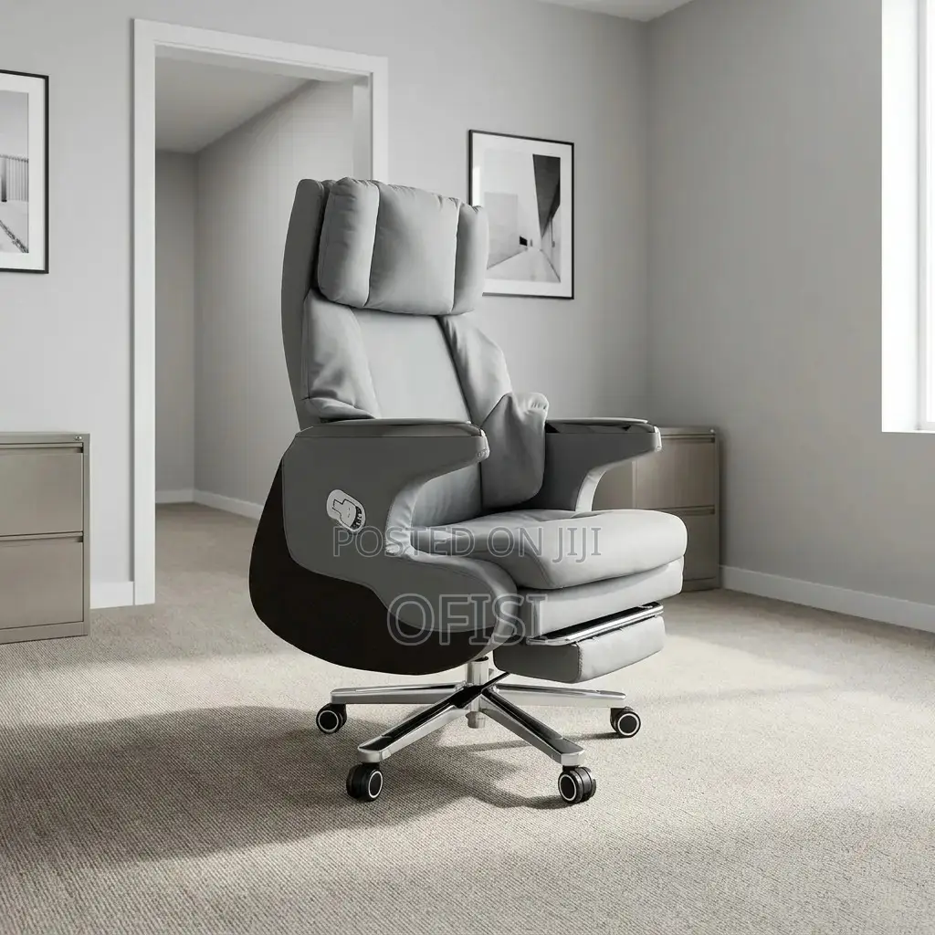 Office Chair; Ceo Recliner Genuine Leather Office Chair
