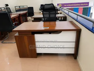 Modern Executive Office Desk With Side Storage | Premium Office Desk