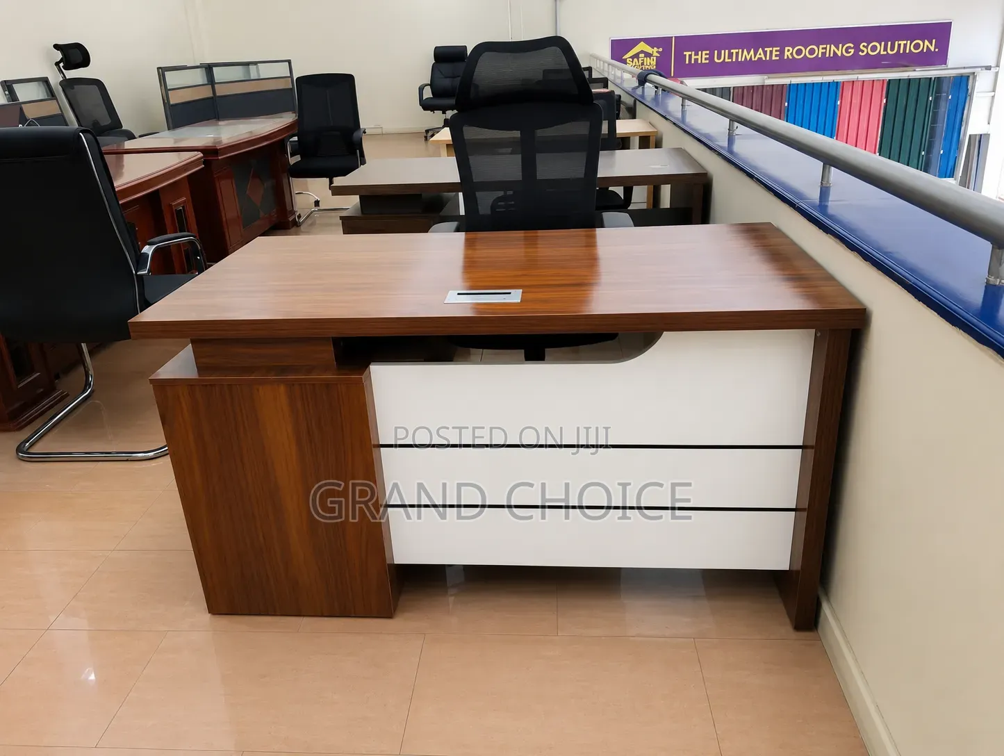 Modern Executive Office Desk With Side Storage | Premium Office Desk