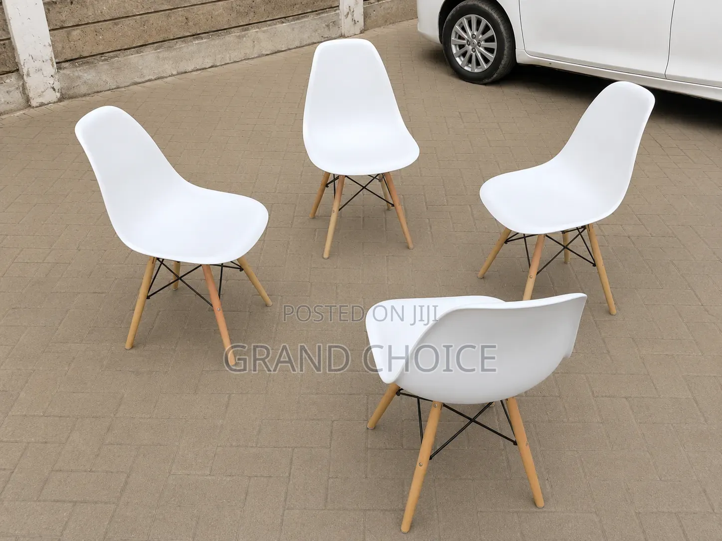 White Eames Dining Chair Set | Modern Plastic Dining Chairs Kenya
