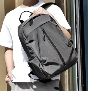 * Grey Waterproof Business Laptop Backpack