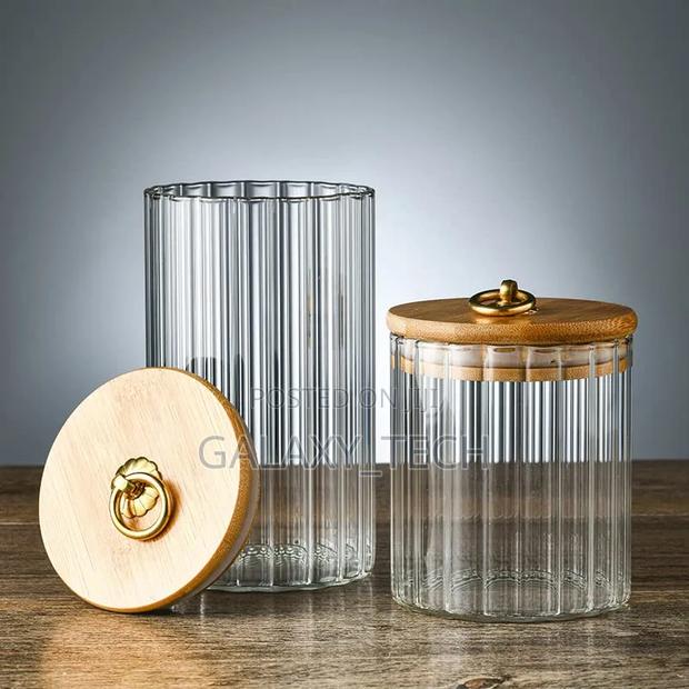 Glass Container Bamboo Lid(520ml) - thumbnail 3