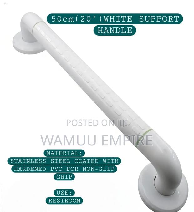 50cm (20") White Restroom Support Handle