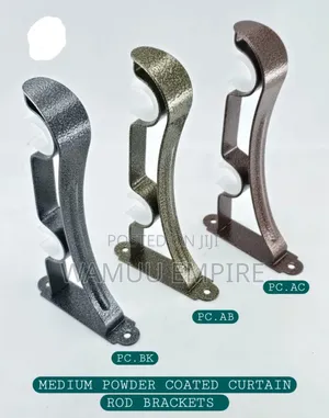 Heavy-Duty, Decorative Double Curtain Rod Brackets
