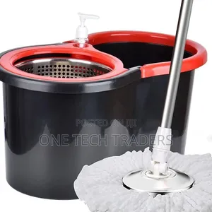 360° Magic Spin Mop With 2 Microfibre Heads