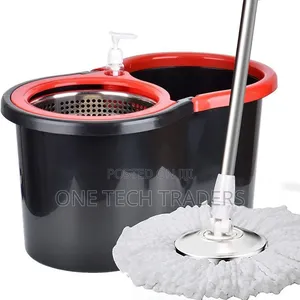 360° Magic Spin Mop With 2 Microfibre Heads