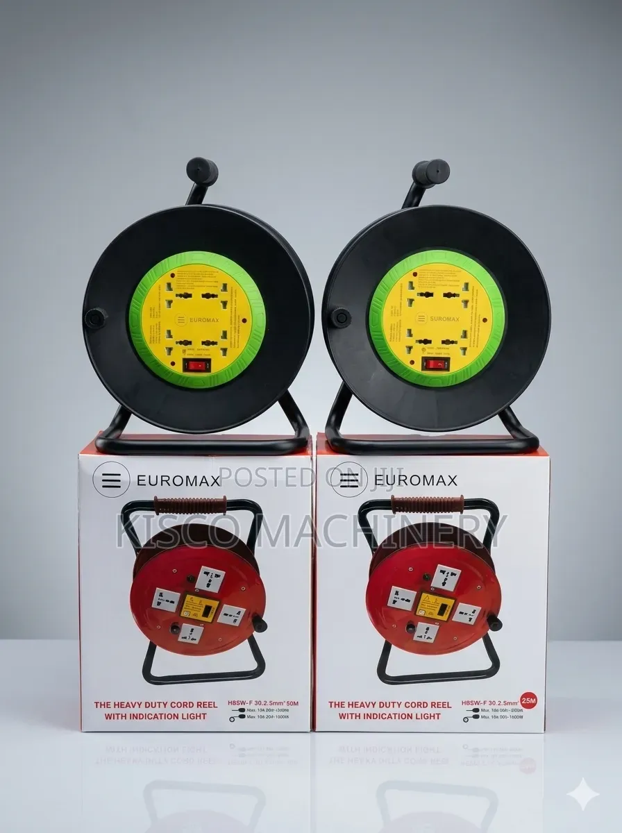 Euromax 2.5mm 3-Core Heavy Duty Extension Cord Reel