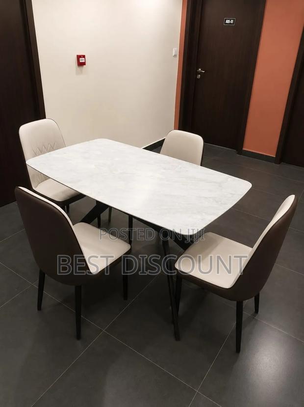 Marble Dining Table Set - 4 - Seater - main view