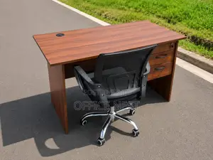 120cm Office Desk With Lockable Drawers Mesh Chair/Office Workstation