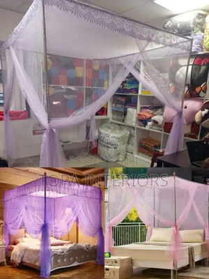 Metallic Four Stands New Mosquito Nets