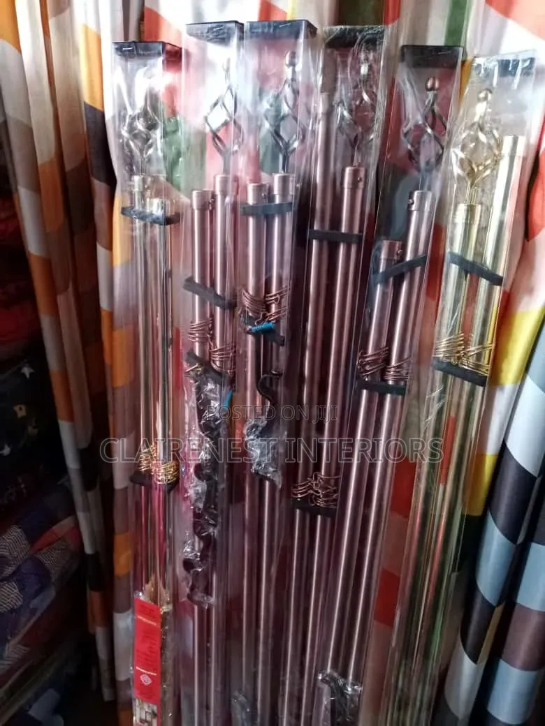 4m Double, Durable and Elegant Adjustable Curtain Rods