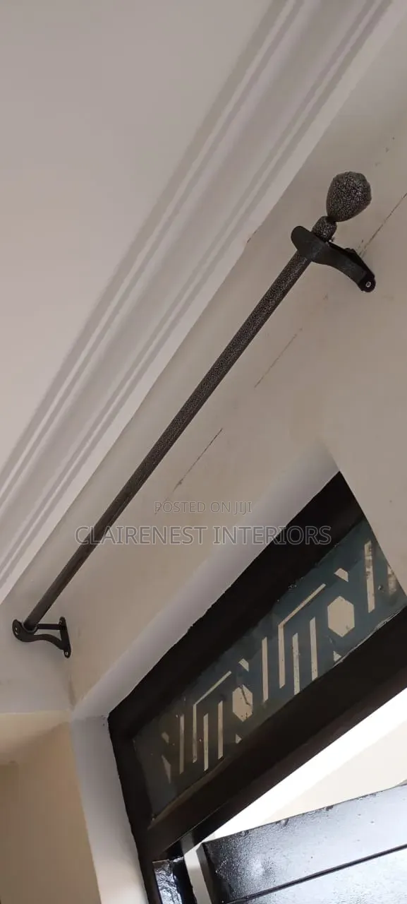 Powder Coated Single Rods for Kitchen Curtains