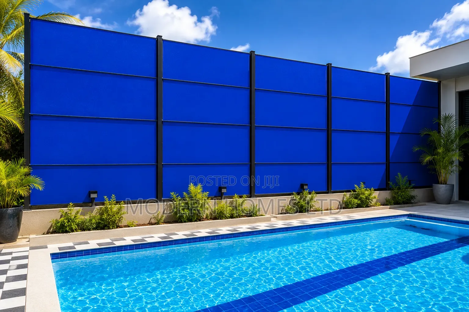 Royal Blue Privacy Shade Screens | Supply Installation Nairobi