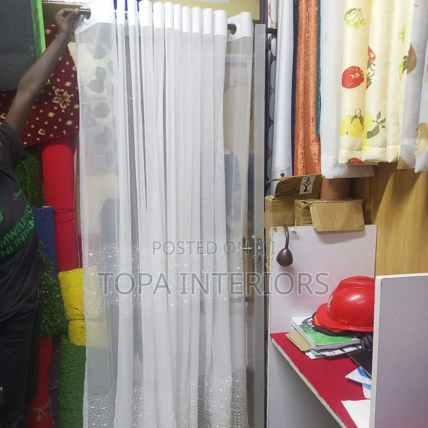 QUALITY White Door Sheers for Decorative Privacy