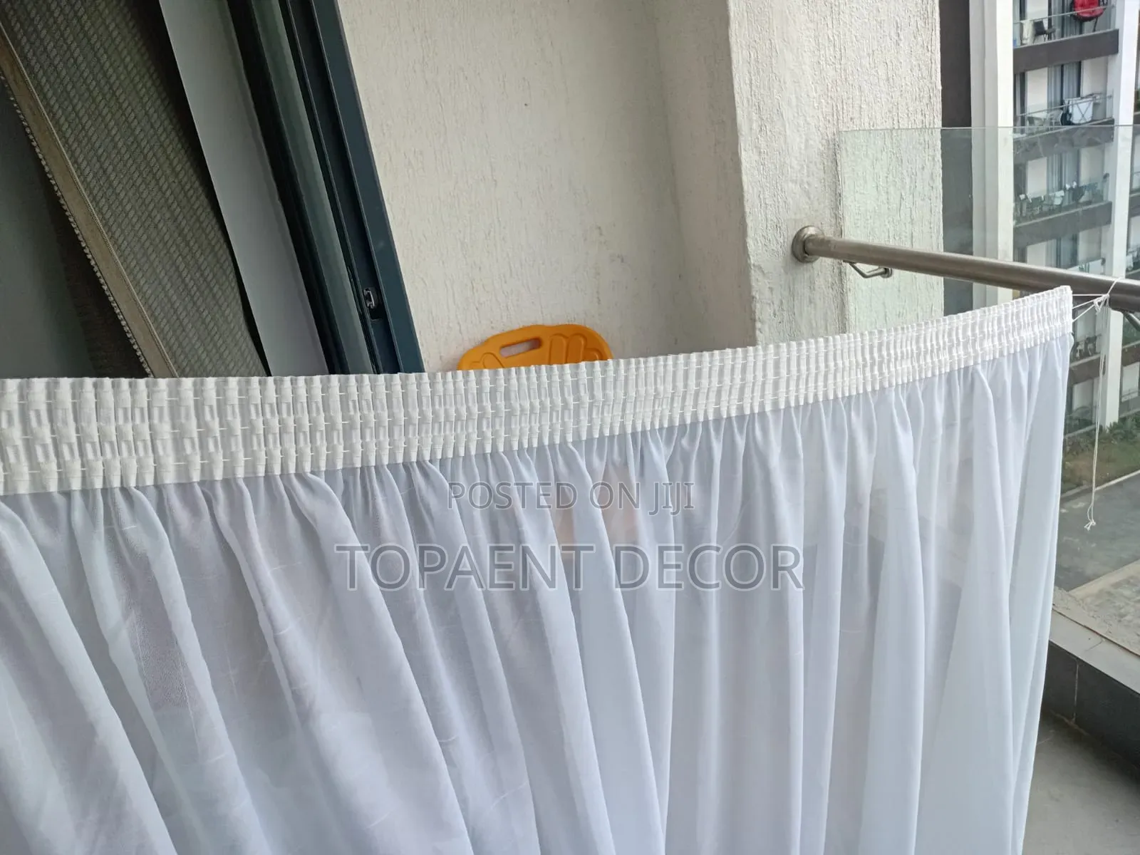 Beautifully Custom Made White Sheers