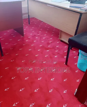 Executive Red Carpets for Office Floor Wall to Wall Insulation Rugs