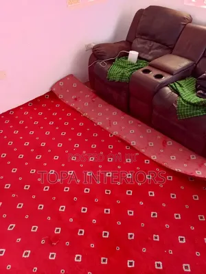 Red Executive Living Room Floor Wall to Wall Carpets